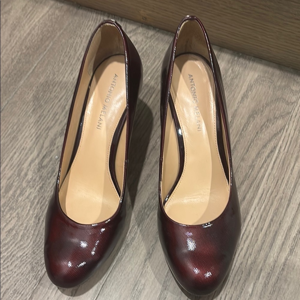 Antonio Melani Brown/Burgundy Heeled Pumps